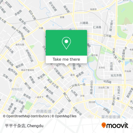 平平干杂店 map