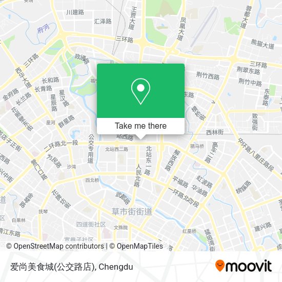 爱尚美食城(公交路店) map