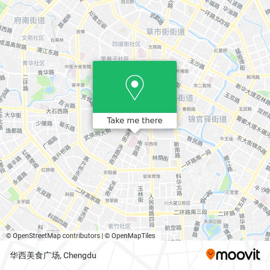 华西美食广场 map