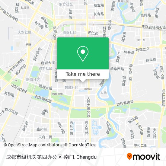 成都市级机关第四办公区-南门 map