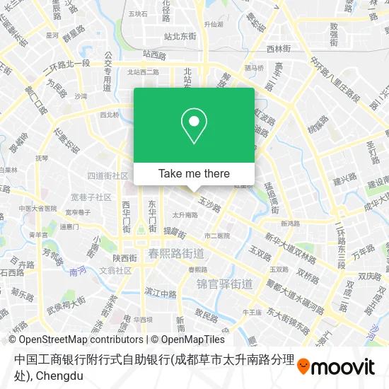 中国工商银行附行式自助银行(成都草市太升南路分理处) map