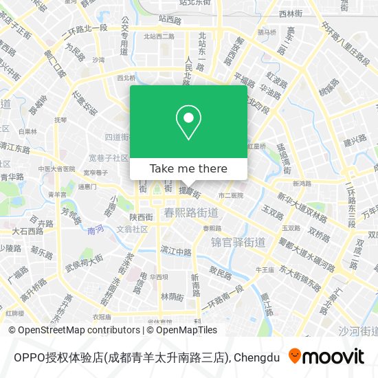 OPPO授权体验店(成都青羊太升南路三店) map