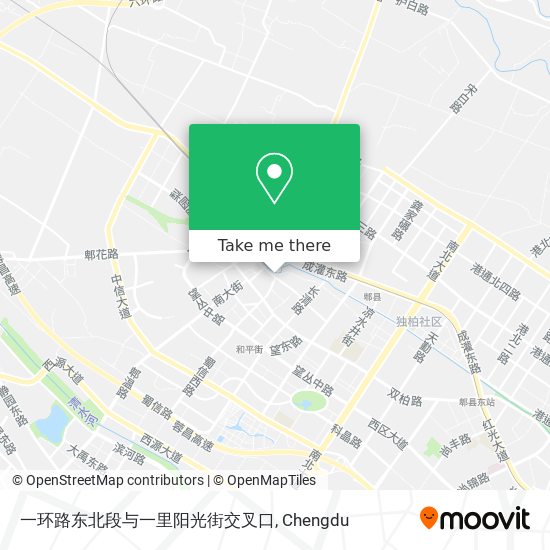 一环路东北段与一里阳光街交叉口 map