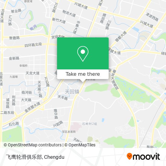 飞鹰轮滑俱乐部 map