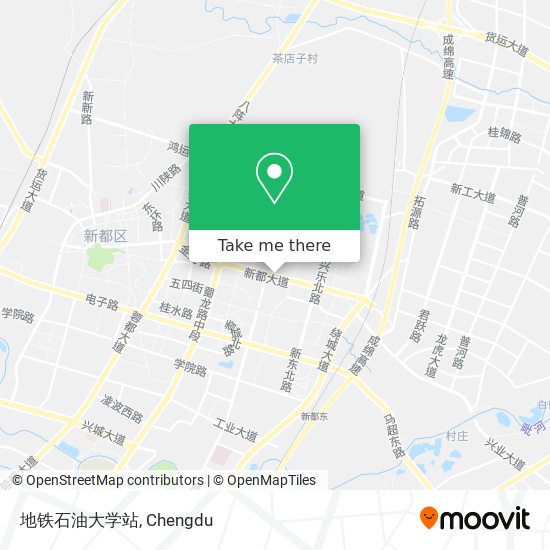 地铁石油大学站 map