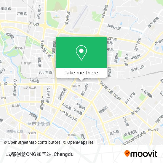 成都创意CNG加气站 map