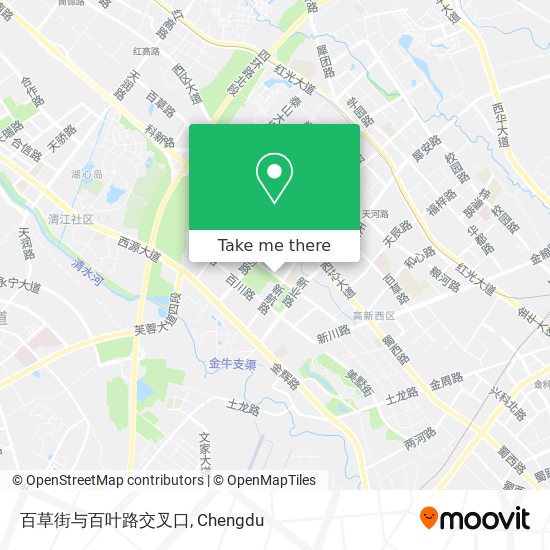 百草街与百叶路交叉口 map