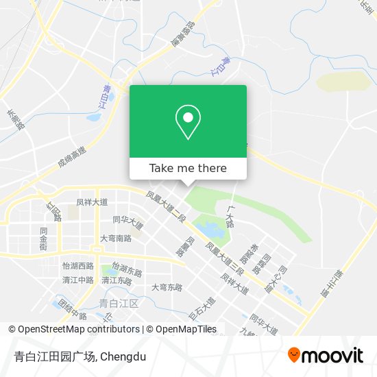 青白江田园广场 map