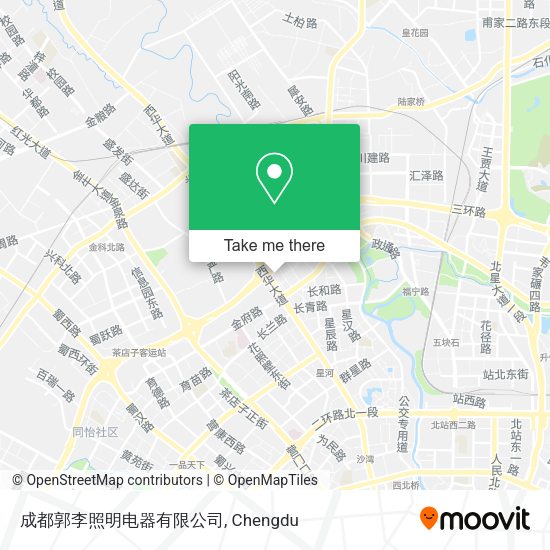 成都郭李照明电器有限公司 map