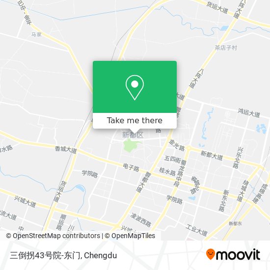 三倒拐43号院-东门 map