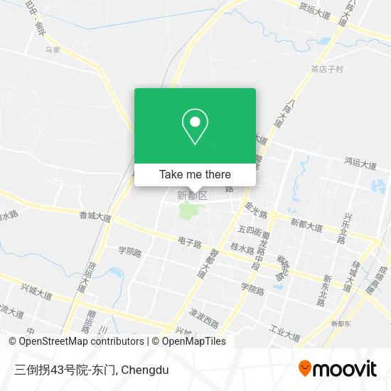 三倒拐43号院-东门 map