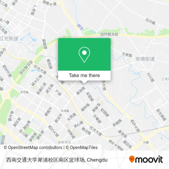西南交通大学犀浦校区南区篮球场 map