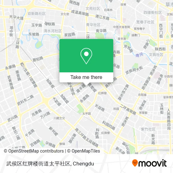 武侯区红牌楼街道太平社区 map