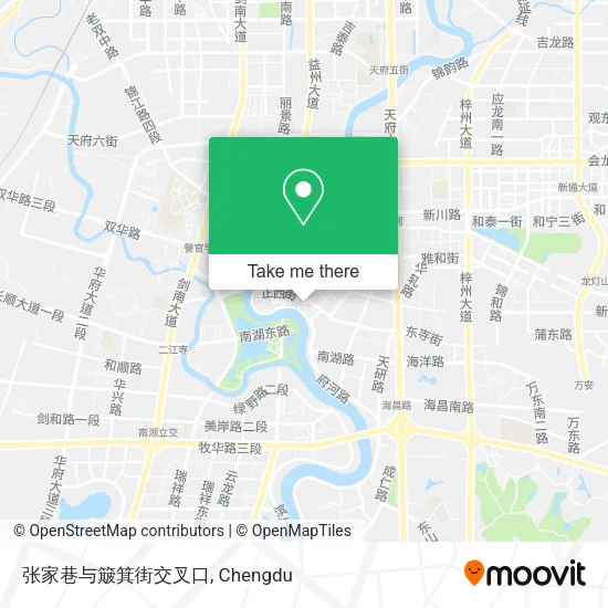 张家巷与簸箕街交叉口 map