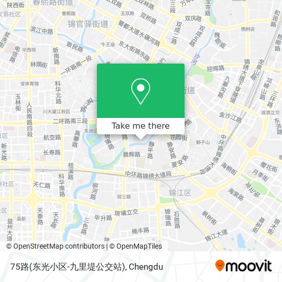 75路(东光小区-九里堤公交站) map