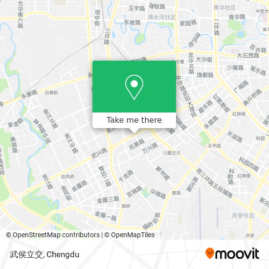 武侯立交 map