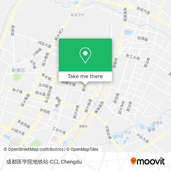 成都医学院地铁站-C口 map