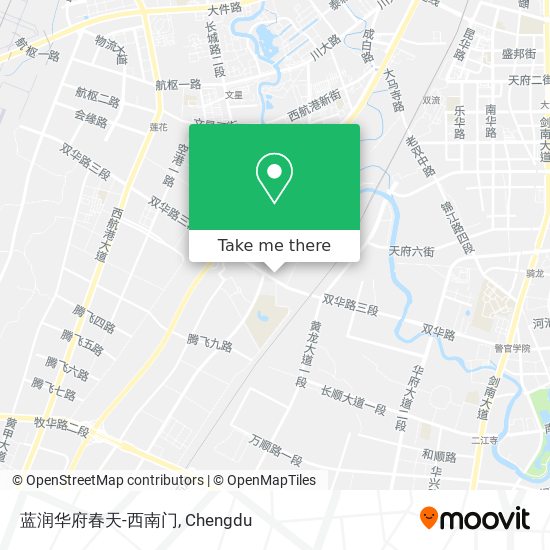 蓝润华府春天-西南门 map