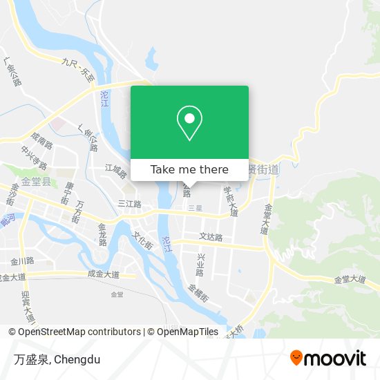 万盛泉 map