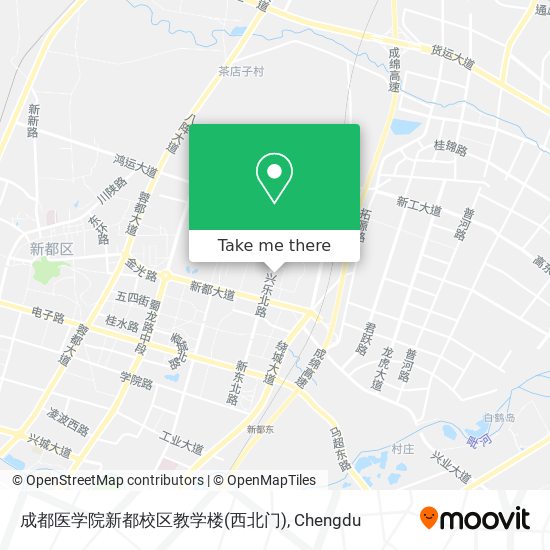 成都医学院新都校区教学楼(西北门) map