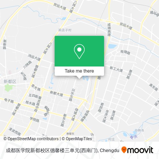 成都医学院新都校区德馨楼三单元(西南门) map