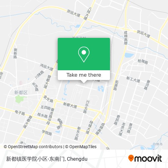 新都镇医学院小区-东南门 map