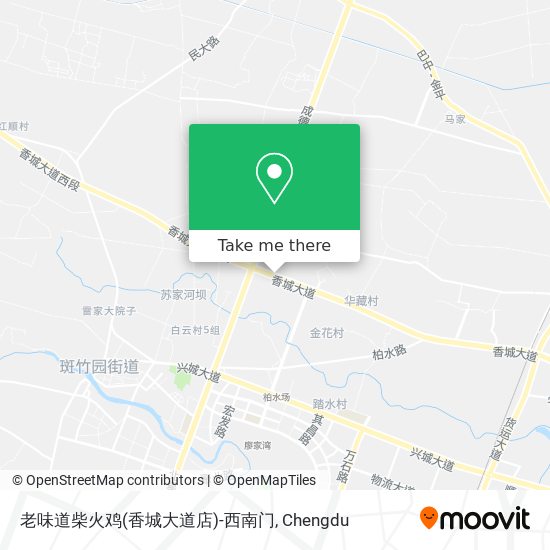 老味道柴火鸡(香城大道店)-西南门 map