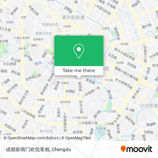 成都新南门欢悦客栈 map