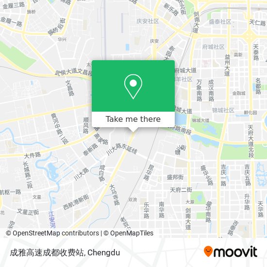 成雅高速成都收费站 map