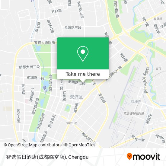 智选假日酒店(成都临空店) map