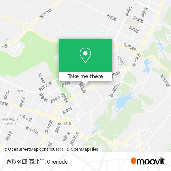 春秋名邸-西北门 map