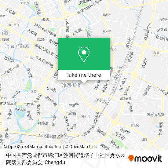 中国共产党成都市锦江区沙河街道塔子山社区秀水园院落支部委员会 map