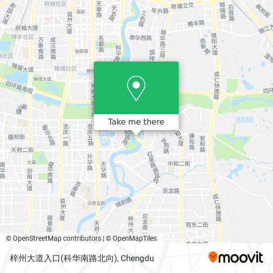 梓州大道入口(科华南路北向) map