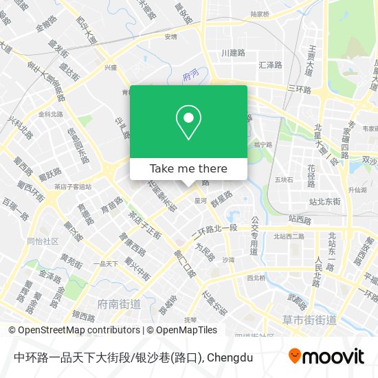 中环路一品天下大街段/银沙巷(路口) map