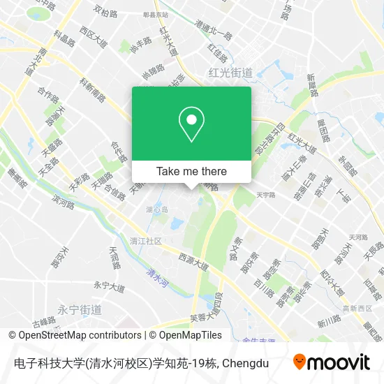 电子科技大学(清水河校区)学知苑-19栋 map