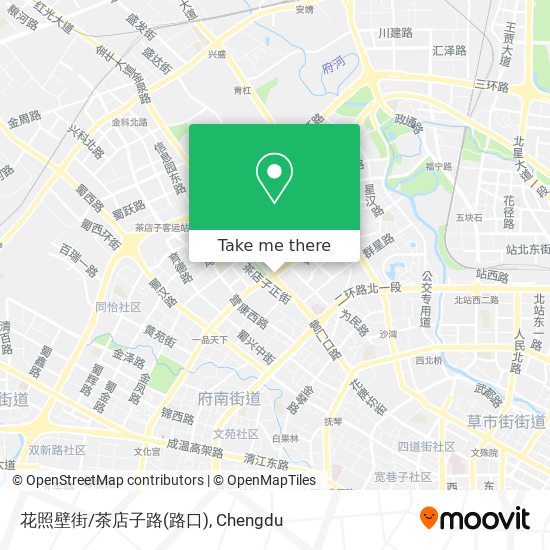 花照壁街/茶店子路(路口) map
