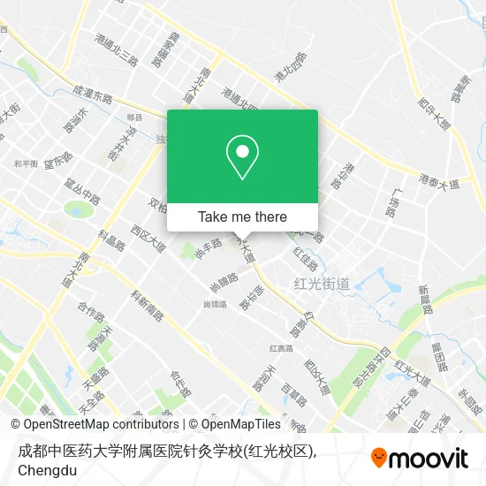 成都中医药大学附属医院针灸学校(红光校区) map