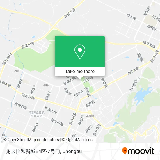 龙泉怡和新城E4区-7号门 map