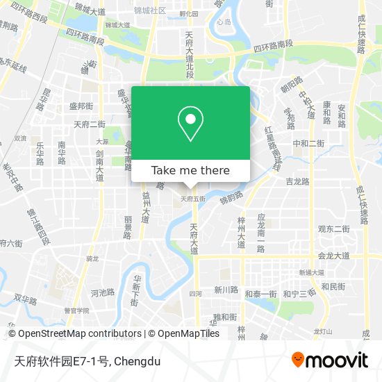 天府软件园E7-1号 map