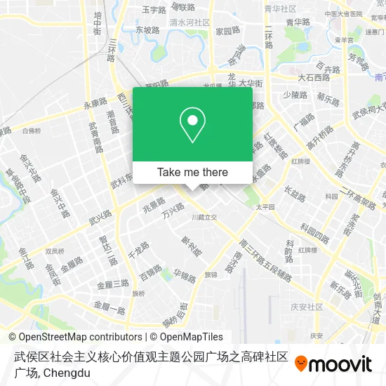 武侯区社会主义核心价值观主题公园广场之高碑社区广场 map