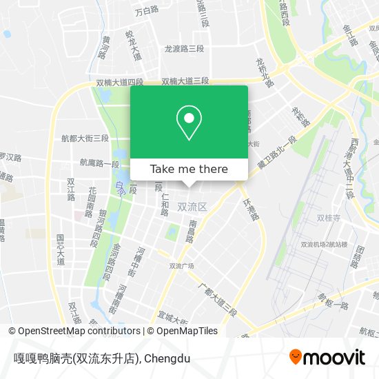 嘎嘎鸭脑壳(双流东升店) map
