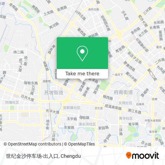 世纪金沙停车场-出入口 map