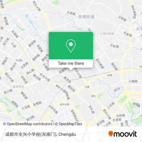 成都市全兴小学校(东南门) map