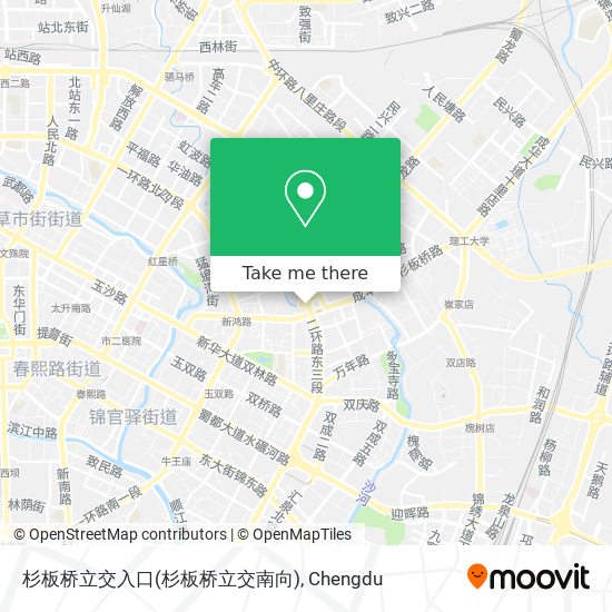 杉板桥立交入口(杉板桥立交南向) map