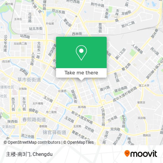 主楼-南3门 map