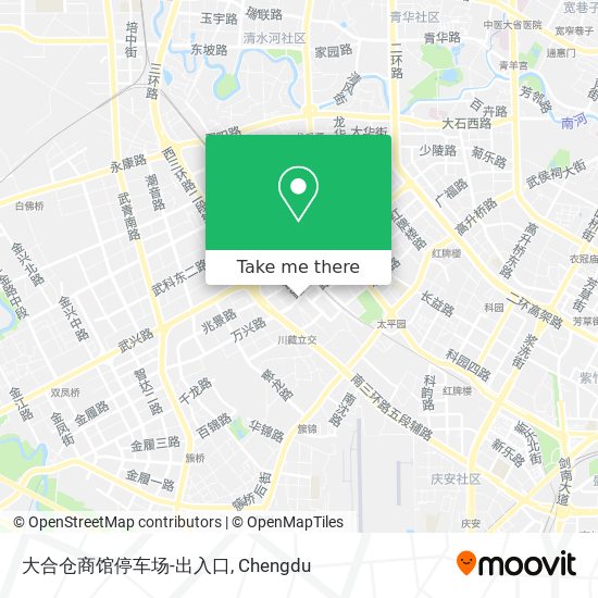 大合仓商馆停车场-出入口 map