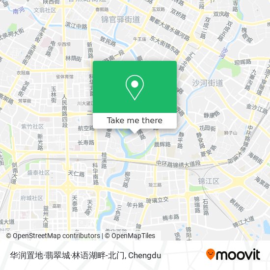 华润置地·翡翠城·林语湖畔-北门 map