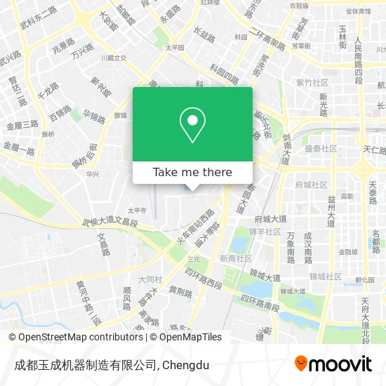 成都玉成机器制造有限公司 map