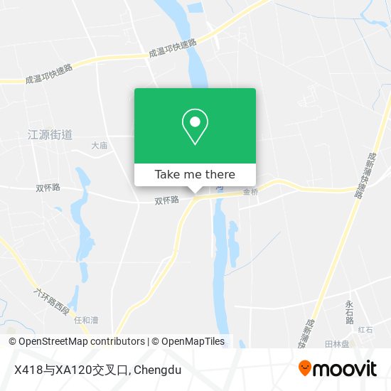 X418与XA120交叉口 map