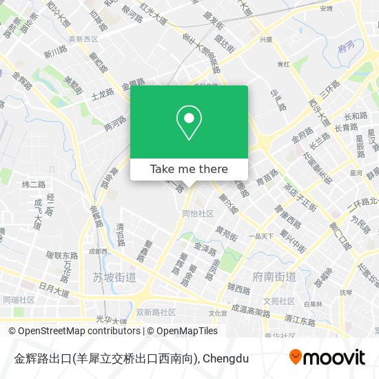 金辉路出口(羊犀立交桥出口西南向) map